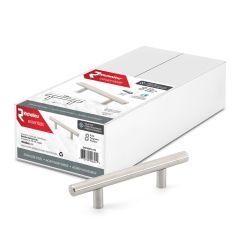 T-Bar Cabinet Pulls - 3" Spacing - Stainless Steel - 8/Pkg