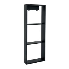 Niche de douche autoportante, 12" x 36", noir mat