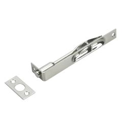 Verrou à tête fraisée, nickel brossé, 6"