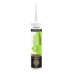 Caulking for Doors, Windows and Siding, Adseal, Paintable Sealant - 304 ml - White