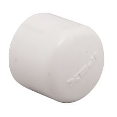Adhesive Female Cap - 1 1/4" - White