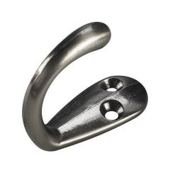 Crochet simple pour garde-robe ou penderie 1-3/4", nickel antique, 18 mm x 46 mm
