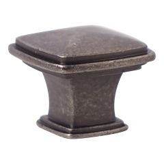 Charlemagne Transitional Metal Knob - Pewter - 1/Pkg - 31 x 31 mm