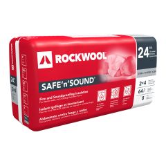 Isolant en laine de roche, 3" x 24,25" x 48", acier 24" entraxe