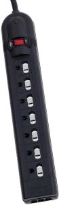 7-Outlet Surge Protector Power Bar, 4'