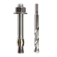 Parawedge Concrete Anchors - Zinc - 715 lb - 2/pkg - 1/2" x 5 1/2"