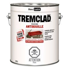 Tremclad Oil Based Rust Paint - Gloss - White - 3.78 l