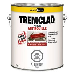 Tremclad Oil Based Rust Paint - Gloss - Yellow - 3.78 l