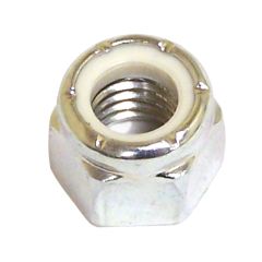Hex Lock Nut with Nylon Insert - Zinc - M8 x 7.64 to 8 mm - 3/Pkg
