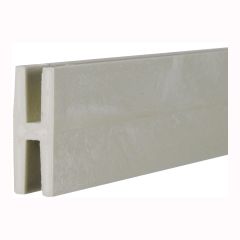 PVC Division Trim - Grey - 2 1/4" x 3/4" x 98"
