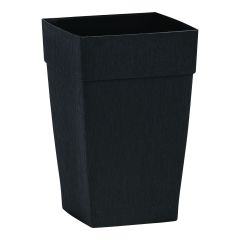 Self-Watering Harmony Tall Planter - 16" x 14" x 16" - Black