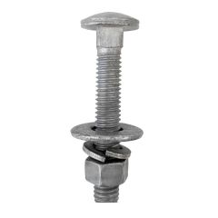 Ensemble de boulons à carrosserie, galvanisé, 3/8" x 2 1/2", 8/pqt
