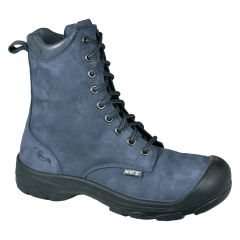 Bottes de sécurité à cap d’acier pour femmes 8", marine, grandeur 7,5