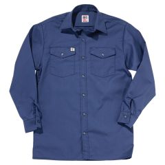Long Sleeve Work Shirt -Blue - Size X-large