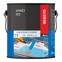 Apprêt H2O, 3,78 l, 136 - 406 pi², bleu