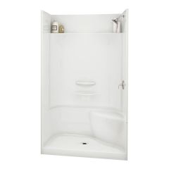 Shower - Essence - 48″ x 34" - Acrylic - Central Drain -- White
