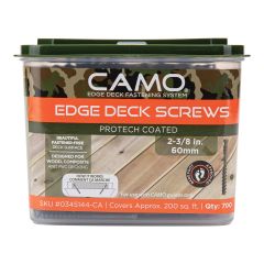 Vis à bois traité, système CAMO, 2-3/8", 700/pqt