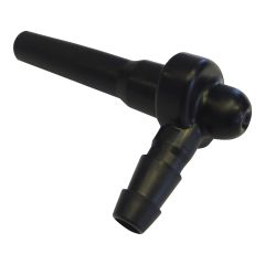 Maxflow Spout with Barbs - 5/16" - Black