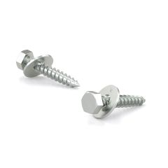 Hex Head Bolts with Washer, Coarse Thread, Lag Point - Zinc