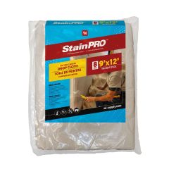 Drop Cloth – Non Slip Laminated Canvas – Cream - 9’ x 12’
