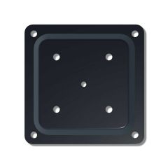 Plaque d'assise Fixplak 44, noir, 4" x 4"