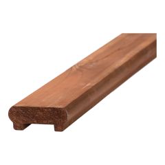 Main courante en bois traité brun