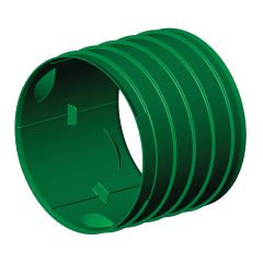 Exterior Drainage Coupler - 4" - Green