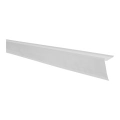Solin de toit en aluminium, 2,5" x 10', blanc