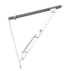 Supports pliants à tablette, blanc, 27 mm x 300 mm