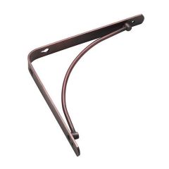 Support à tablette décoratif, bronze huilé, 20 mm x 8"