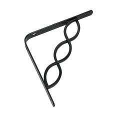 Support à tablette décoratif, noir mat, 20 mm x 8"