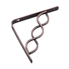 Support à tablette décoratif, bronze huilé, 20 mm x 8"