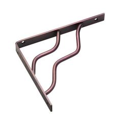 Support à tablette décoratif, bronze huilé, 20 mm x 8"