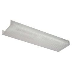 Replacement lens for luminaire with 2 fluorescent tubes