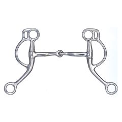 "D"-shaped training snaffle bit