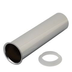 Flanged Tailpiece - Chrome - 1 1/2" X 6"