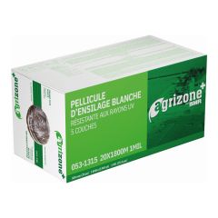 Agrizone+ White Silage Stretch Film – 5-Layer  – 20" x 1800 m