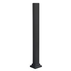 Railing Mount Post - Black - 3" x 43 1/2" x 3"