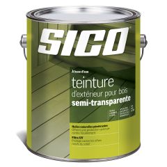 Semi-transparent stain, Tintable base - Satin flat - Natural - 550 ft² - 3.78 l