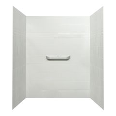 Shower Wall - Supreme - 60" - 3-piece - Acrylic - White