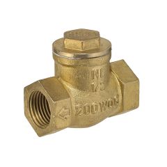 Valve swing check brass fpt