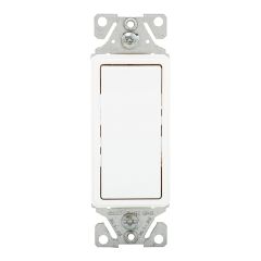 Single Pole Decorative Switch - 15 A - White - 1/Pkg