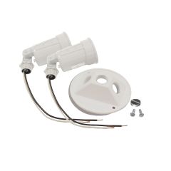 Double lampholder with cover