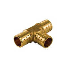 Brass PEX Tee - 3/4" x 1/2" x 3/4"