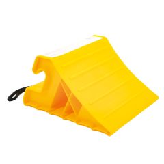 RV wheel chock with rope