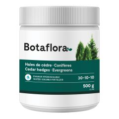 Engrais hydrosoluble pour haies de cèdre et conifères 30-10-10, 500 g