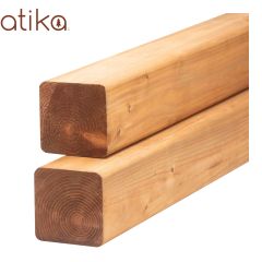 Treated Wood - Brown - 4" x 4" x 16'