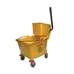 Industrial bucket on wheels with wringer - 25L
