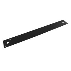 Plaque droite, noir, 14"