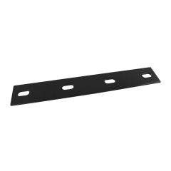 Plaque de fixation partiellement réglable, noir, 10"